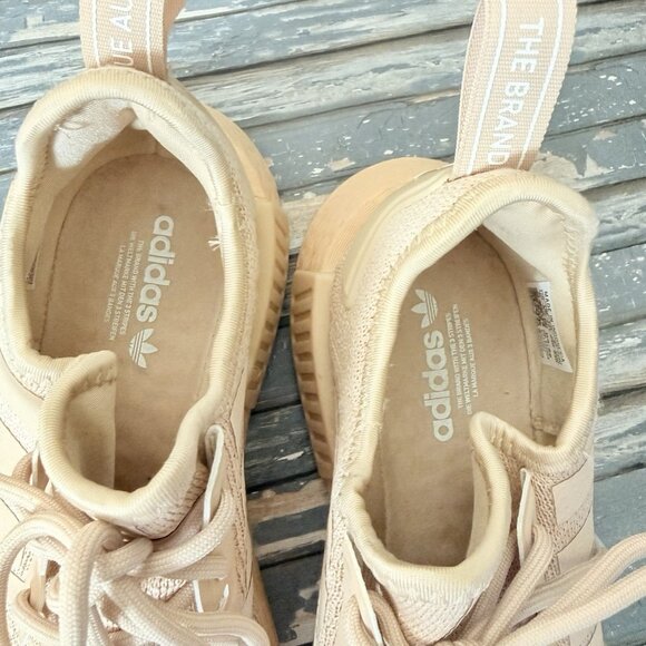 Adidas NMD R1 Women's Sneakers Running Shoe Athletic Footwear Peach Trainer Sz 6 - Picture 10 of 13
